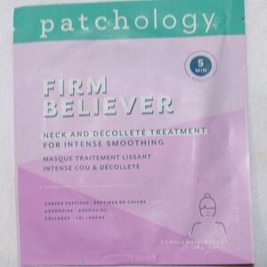 Patchology Firm Believer Neck & Décolleté Treatment Mask — Pink